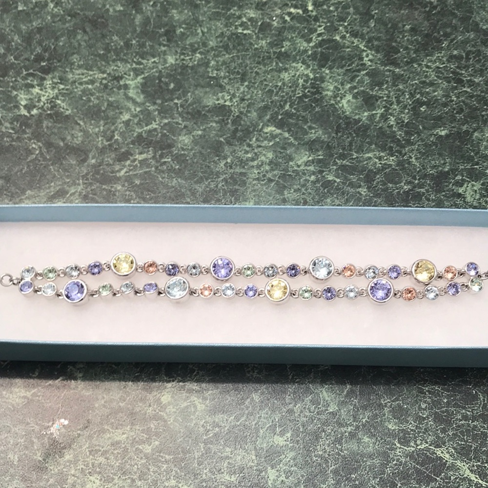 Touchstone Crystal  Double Row Ice Bracelet